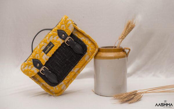 Yellow Brick Mini Satchel Bag